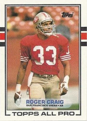 #8 Roger Craig - San Francisco 49ers - 1989 Topps Football