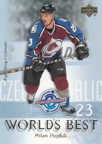 #WB8 Milan Hejduk - Colorado Avalanche - 2004-05 Upper Deck Hockey - World's Best