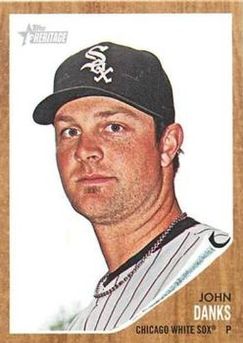 #8 John Danks - Chicago White Sox - 2011 Topps Heritage Baseball