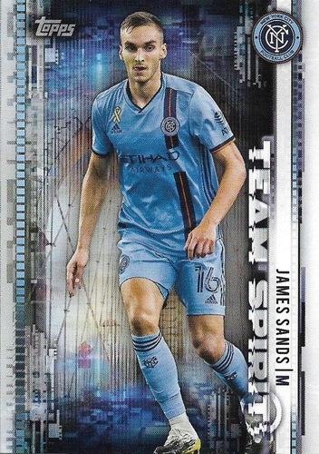 #TS-8 James Sands - New York City FC - 2021 Topps MLS Soccer - Team Spirit