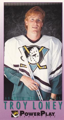 #8 Troy Loney - Anaheim Mighty Ducks - 1993-94 Fleer PowerPlay Hockey