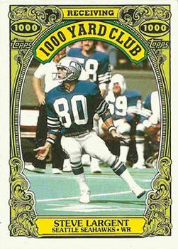 #8 Steve Largent - Seattle Seahawks - 1986 Topps Football - 1000 Yard Club