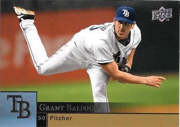 #901 Grant Balfour - Tampa Bay Rays - 2009 Upper Deck Baseball