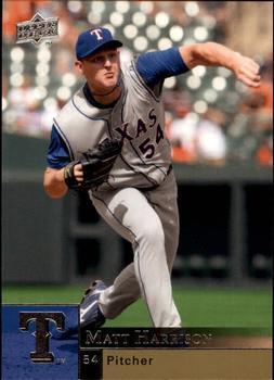 #907 Matt Harrison - Texas Rangers - 2009 Upper Deck Baseball