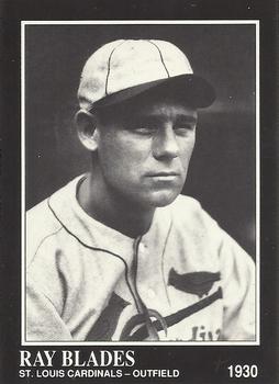 #130 Ray Blades - St. Louis Cardinals - 1991 Conlon Collection TSN Baseball