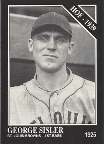#66 George Sisler - St. Louis Browns - 1991 Conlon Collection TSN Baseball