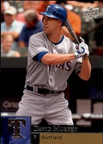 #908 David Murphy - Texas Rangers - 2009 Upper Deck Baseball