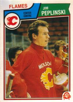 #90 Jim Peplinski - Calgary Flames - 1983-84 O-Pee-Chee Hockey