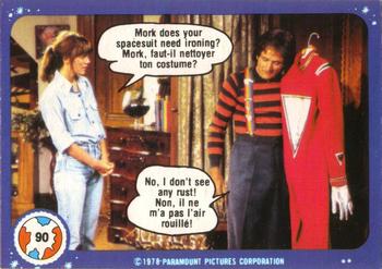 #90 Mork Does Your Spacesuit Need Ironing? - 1978 O-Pee-Chee Mork & Mindy