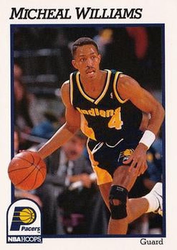 #90 Micheal Williams - Indiana Pacers - 1991-92 Hoops Basketball