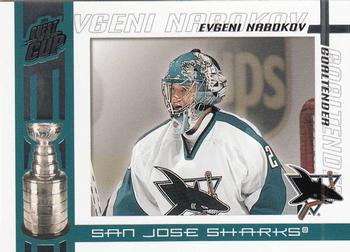 #90 Evgeni Nabokov - San Jose Sharks - 2003-04 Pacific Quest for the Cup Hockey