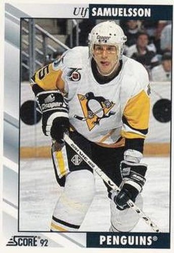 #90 Ulf Samuelsson - Pittsburgh Penguins - 1992-93 Score USA Hockey