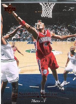 #90 Sharone Wright - Philadelphia 76ers - 1995-96 Upper Deck Basketball
