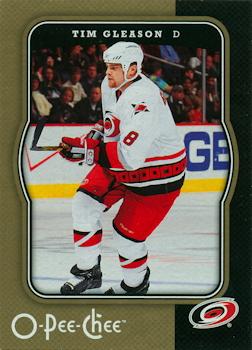 #90 Tim Gleason - Carolina Hurricanes - 2007-08 O-Pee-Chee Hockey