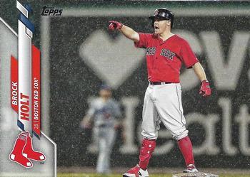 #90 Brock Holt - Boston Red Sox - 2020 Topps Baseball