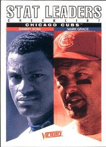 #90 Sammy Sosa / Mark Grace - Chicago Cubs - 2000 Upper Deck Victory Baseball