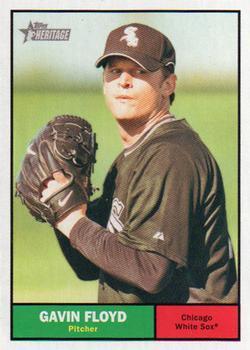 #90 Gavin Floyd - Chicago White Sox - 2010 Topps Heritage Baseball