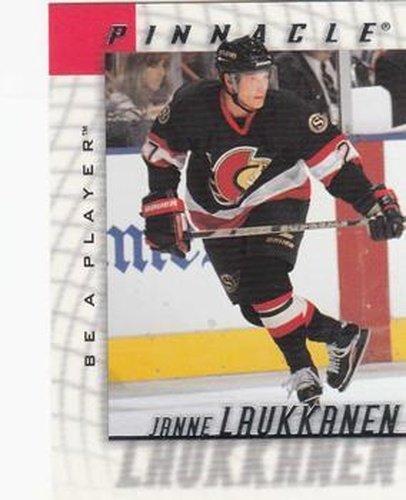 #90 Janne Laukkanen - Ottawa Senators - 1997-98 Pinnacle Be a Player Hockey