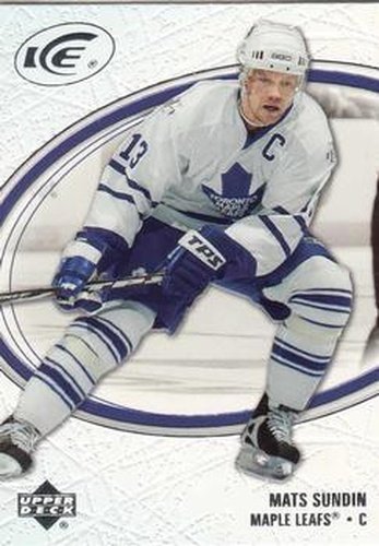 #90 Mats Sundin - Toronto Maple Leafs - 2005-06 Upper Deck Ice Hockey