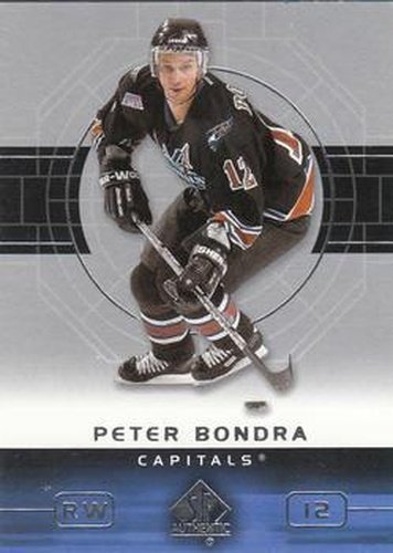 #90 Peter Bondra - Washington Capitals - 2002-03 SP Authentic Hockey