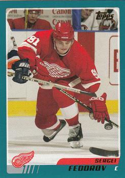#90 Sergei Fedorov - Detroit Red Wings - 2003-04 Topps Hockey