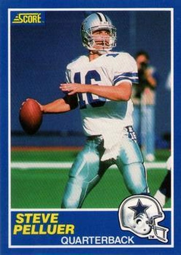#90 Steve Pelluer - Dallas Cowboys - 1989 Score Football