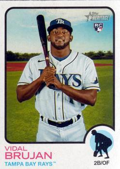 #90 Vidal Brujan - Tampa Bay Rays - 2022 Topps Heritage Baseball