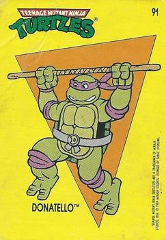 #91 Donatello - 1989 O-Pee-Chee Teenage Mutant Ninja Turtles