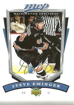 #291 Steve Eminger - Washington Capitals - 2006-07 Upper Deck MVP Hockey