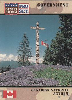 #91 Canadian National Anthem - 1991 Pro Set Desert Storm