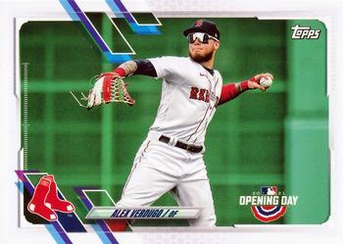 #91 Alex Verdugo - Boston Red Sox - 2021 Topps Opening Day Baseball