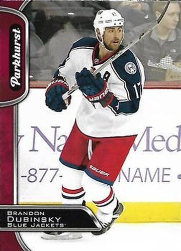 #91 Brandon Dubinsky - Columbus Blue Jackets - 2016-17 Parkhurst - Red Hockey