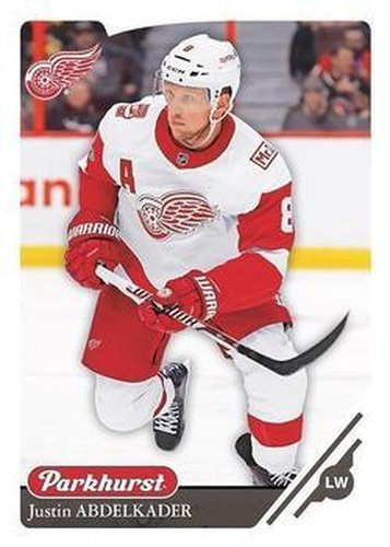 #91 Justin Abdelkader - Detroit Red Wings - 2018-19 Parkhurst Hockey