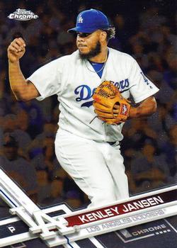 #91 Kenley Jansen - Los Angeles Dodgers - 2017 Topps Chrome Baseball