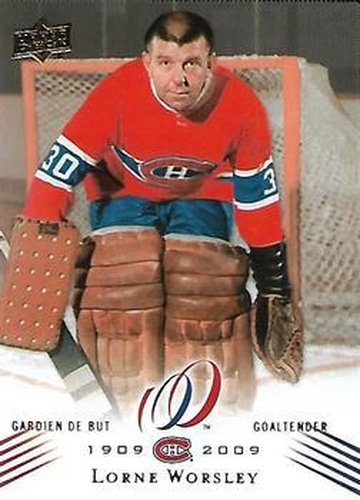 #91 Lorne Worsley - Montreal Canadiens - 2008-09 Upper Deck Montreal Canadiens Centennial Hockey