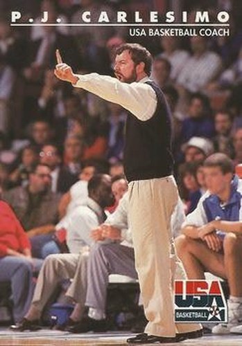 #91 P.J. Carlesimo - USA - 1992 SkyBox USA Basketball