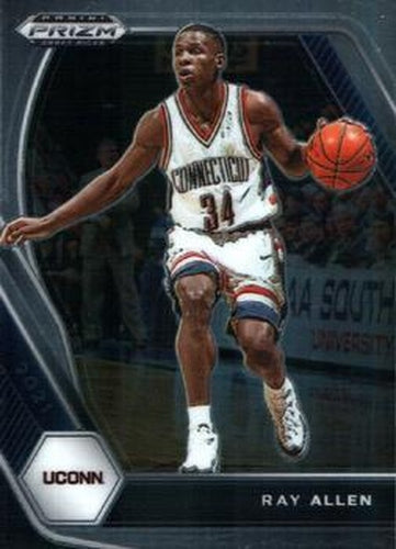 #91 Ray Allen - Connecticut Huskies - 2021 Panini Prizm Collegiate Draft Picks Basketball