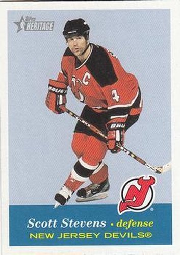 #91 Scott Stevens - New Jersey Devils - 2001-02 Topps Heritage Hockey