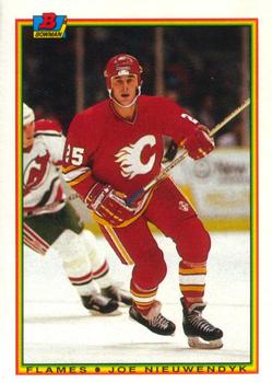 #91 Joe Nieuwendyk - Calgary Flames - 1990-91 Bowman Hockey