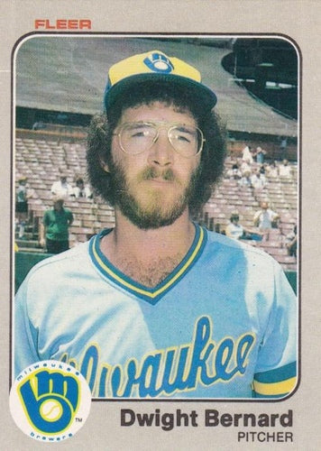 #27 Dwight Bernard - Milwaukee Brewers - 1983 Fleer Baseball