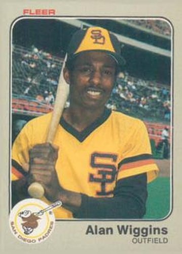 #375 Alan Wiggins - San Diego Padres - 1983 Fleer Baseball