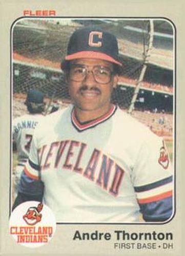 #421 Andre Thornton - Cleveland Indians - 1983 Fleer Baseball