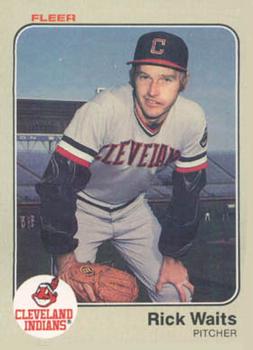 #422 Rick Waits - Cleveland Indians - 1983 Fleer Baseball