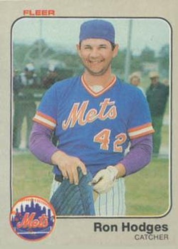 #545 Ron Hodges - New York Mets - 1983 Fleer Baseball
