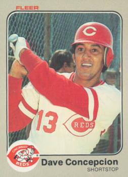 588 Dave Concepcion - Cincinnati Reds - 1983 Fleer Baseball – Isolated Cards