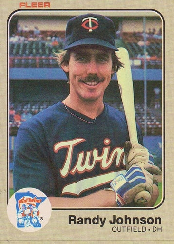 #617 Randy Johnson - Minnesota Twins - 1983 Fleer Baseball