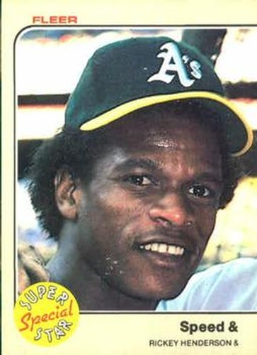 #646 Rickey Henderson - Oakland Athletics - 1983 Fleer Baseball