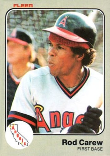 #81 Rod Carew - California Angels - 1983 Fleer Baseball