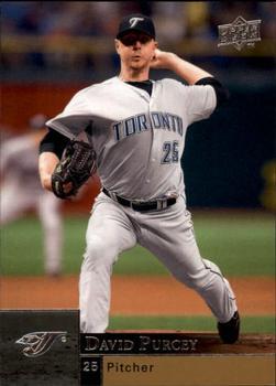 #923 David Purcey - Toronto Blue Jays - 2009 Upper Deck Baseball