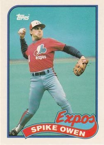 #92T Spike Owen - Montreal Expos - 1989 Topps Traded Baseball